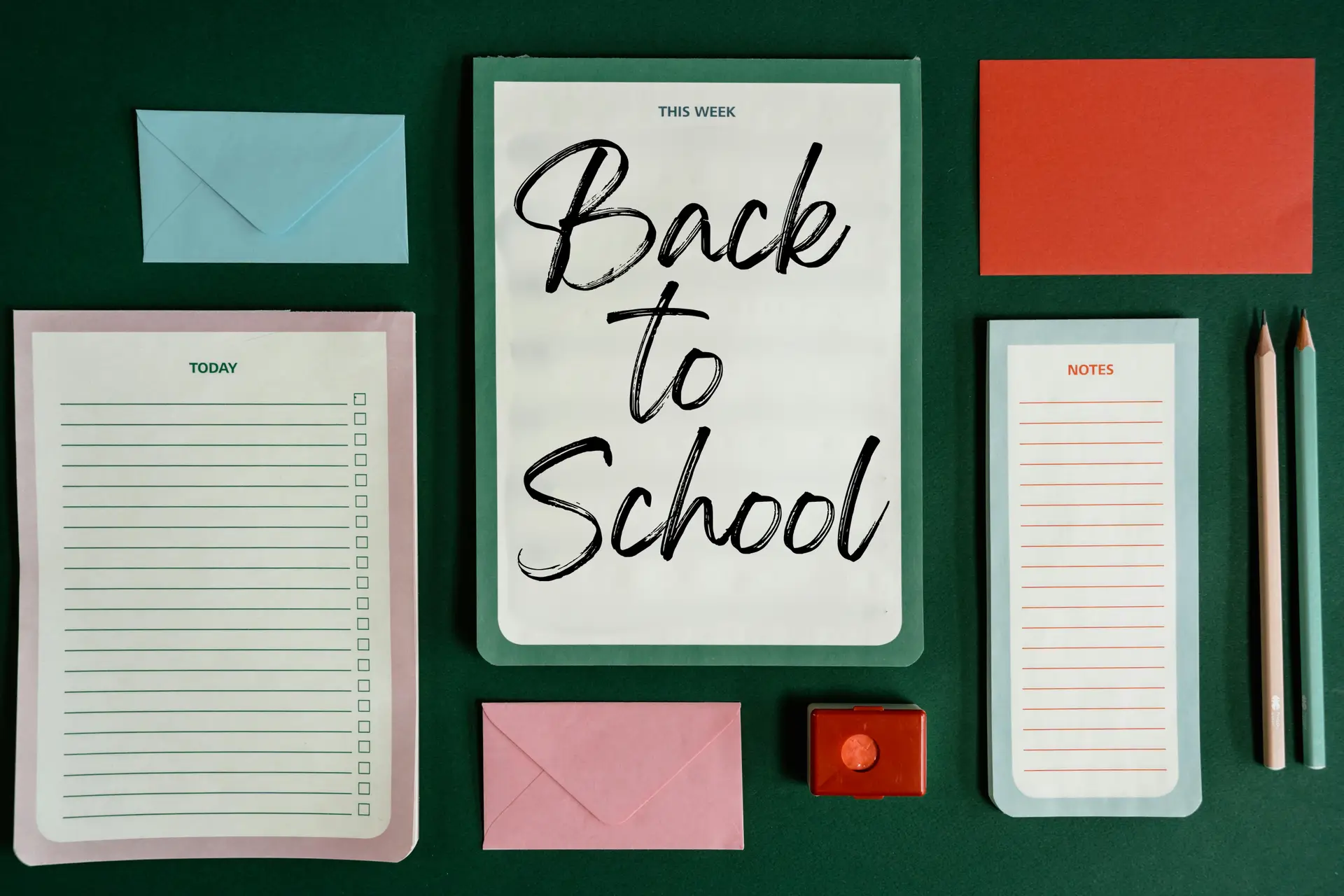 Back-to-school checklist for teachers with colorful planning pages, to-do lists, and weekly calendars to feel calm and classroom ready.